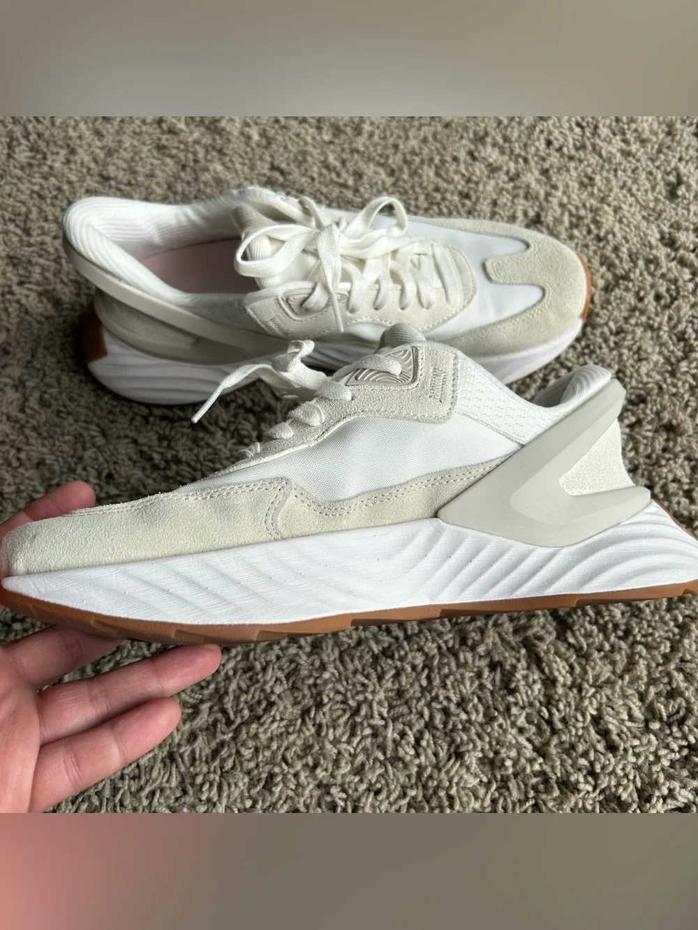 Kizik Monaco Shoes Womens 8.5 White Moonbeam Hands Free Slip On Comfort Sneakers